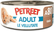 Petreet Vellutate Vitello Cibo Umido Gatto Adulto Barattolo 70g-1