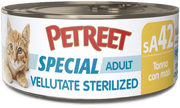 Petreet Vellutate Tonno Con Mais Cibo Umido Gatto Sterilizzato Barattolo 70g-1