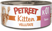 Petreet Vellutate Tonno Cibo Umido Gattino Barattolo 60g-1
