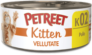 Petreet Vellutate Pollo Cibo Umido Gattino Barattolo 60g-1