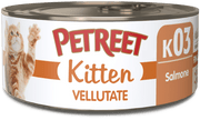 Petreet Vellutate Salmone Cibo Umido Gattino Barattolo 60g-1