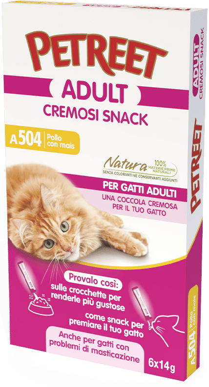 Petreet Snack Pollo Con Mais Cibo Umido Gatto Adulto 6 Bustine-2