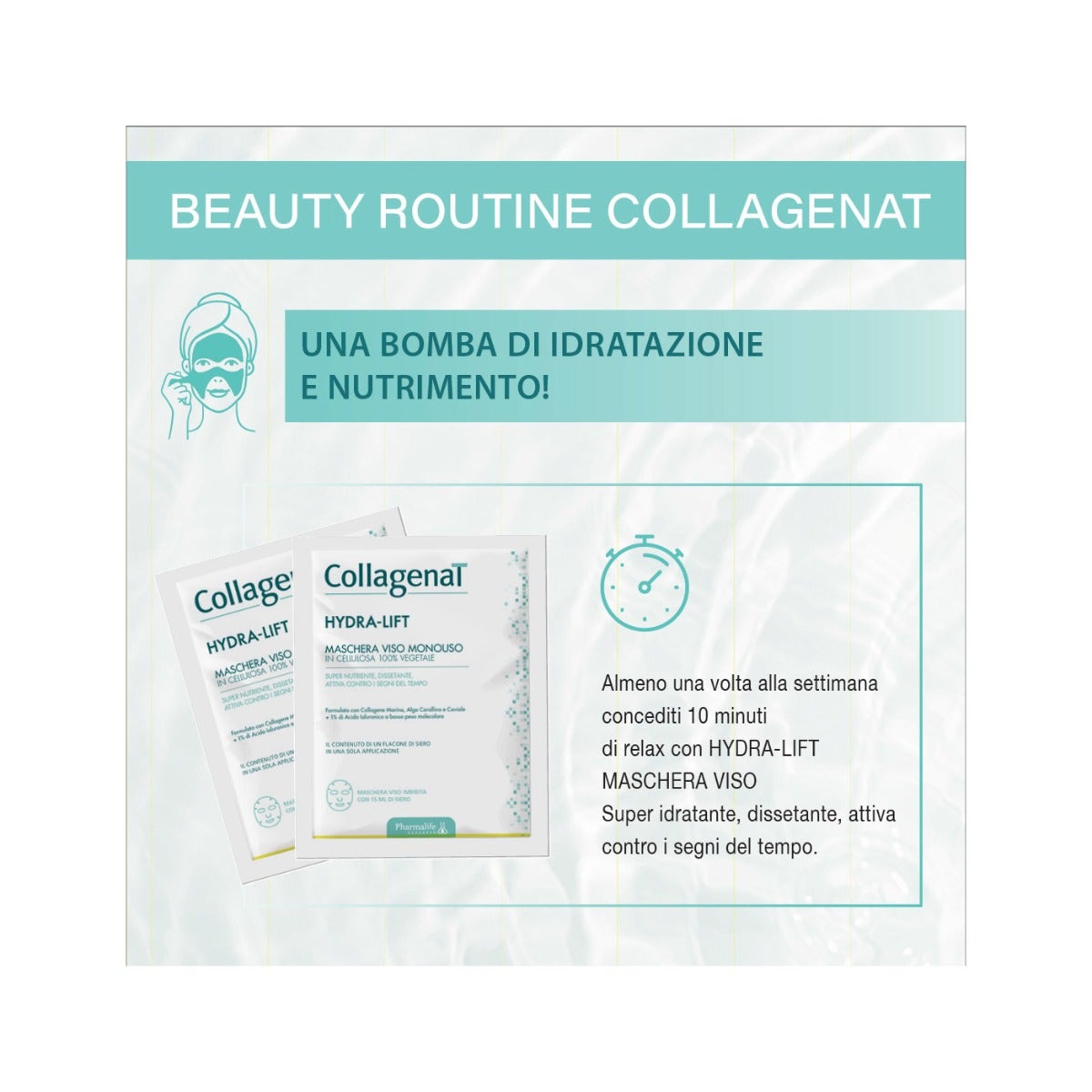 Collagenat Hydra Lift Maschera Monouso Idratante 15ml-3
