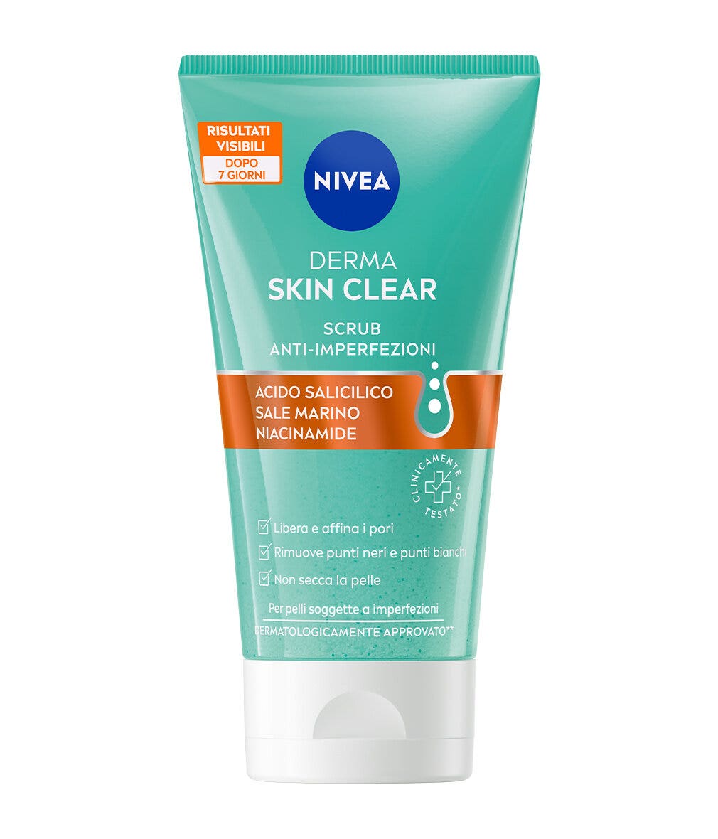 Nivea Derma Skin Clear Scrub Viso Anti-imperfezioni Per La Cura Della Pelle Grassa 150ml-1