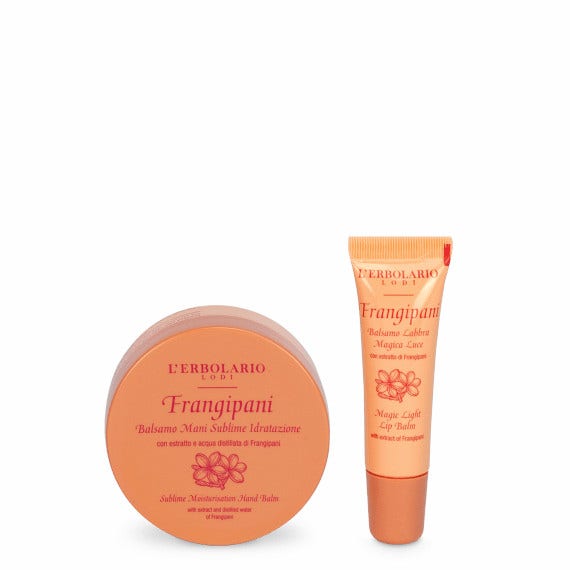L'Erbolario Cofanetto Frangipani Balsamo Labbra 10ml + Balsamo Mani  40ml-2