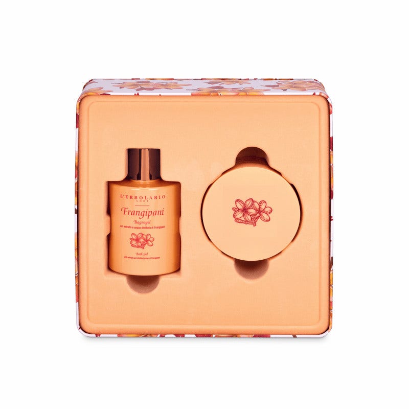 L'Erbolario Cofanetto Frangipani Bagnogel 300ml + Crema Corpo 200ml-2