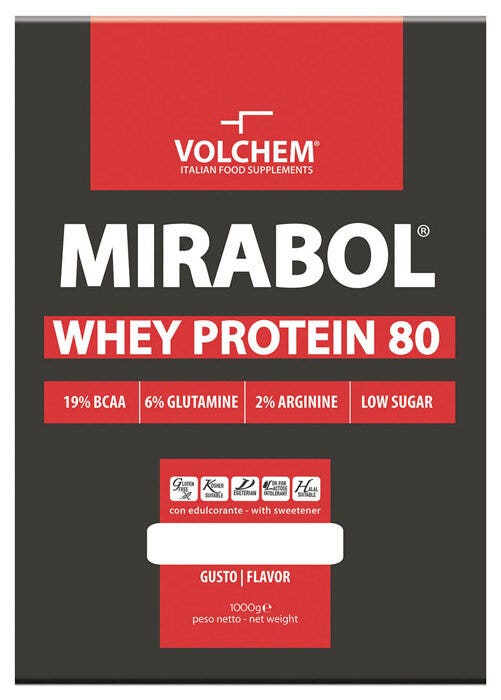 Volchem Mirabol Whey Protein 80 Cioccolato 1000g-2