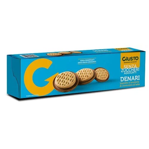 Giusto Biscotti Senza Zucchero Denari 120g-2