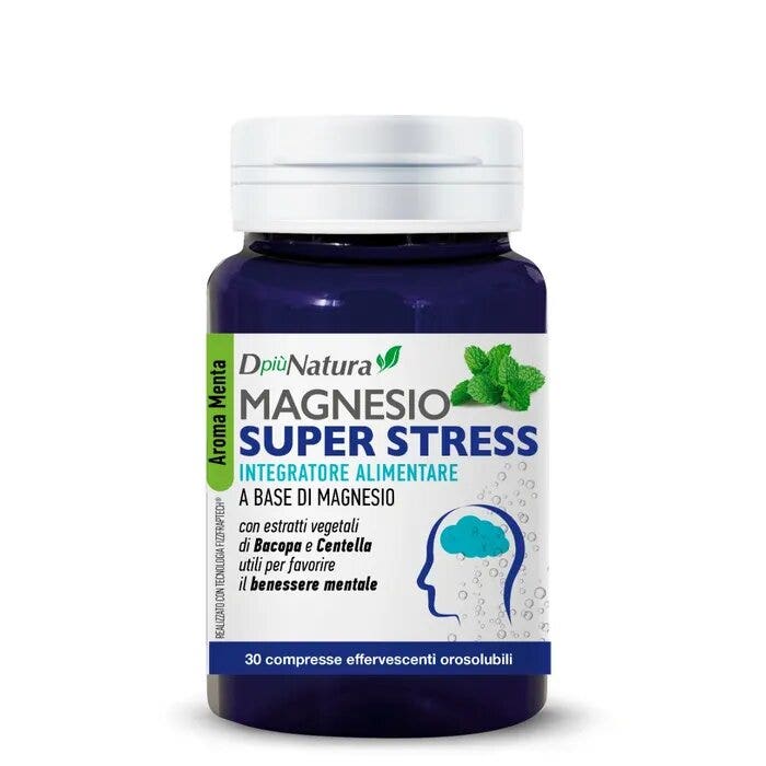 DpiùNatura Magnesio Super Stress Integratore 30 Compresse-2