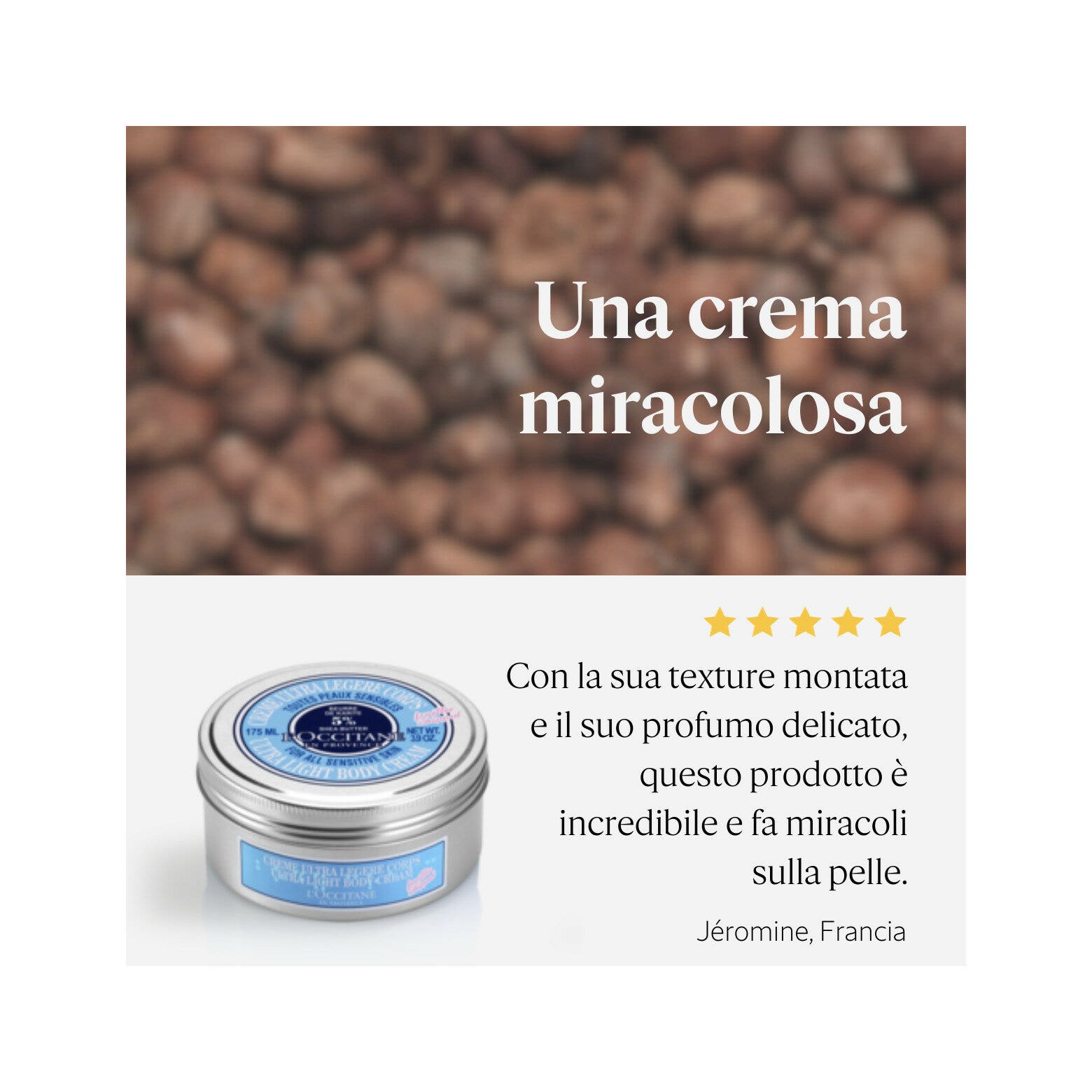 L'Occitane Crema Corpo Ultra Leggera Karitè 175ml-6