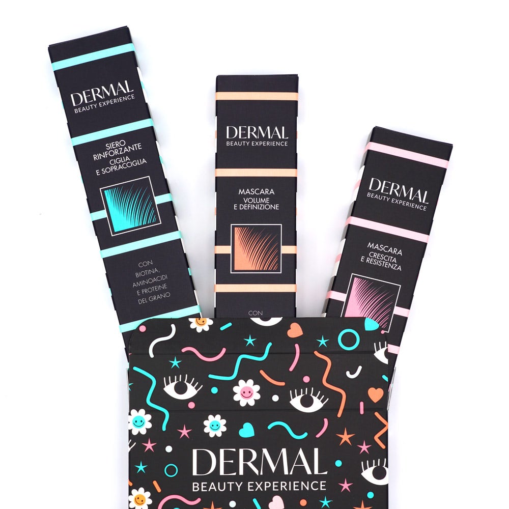 Dermal Mascara Trio Cofanetto Siero + Mascara Crescita + Mascara Volume-1