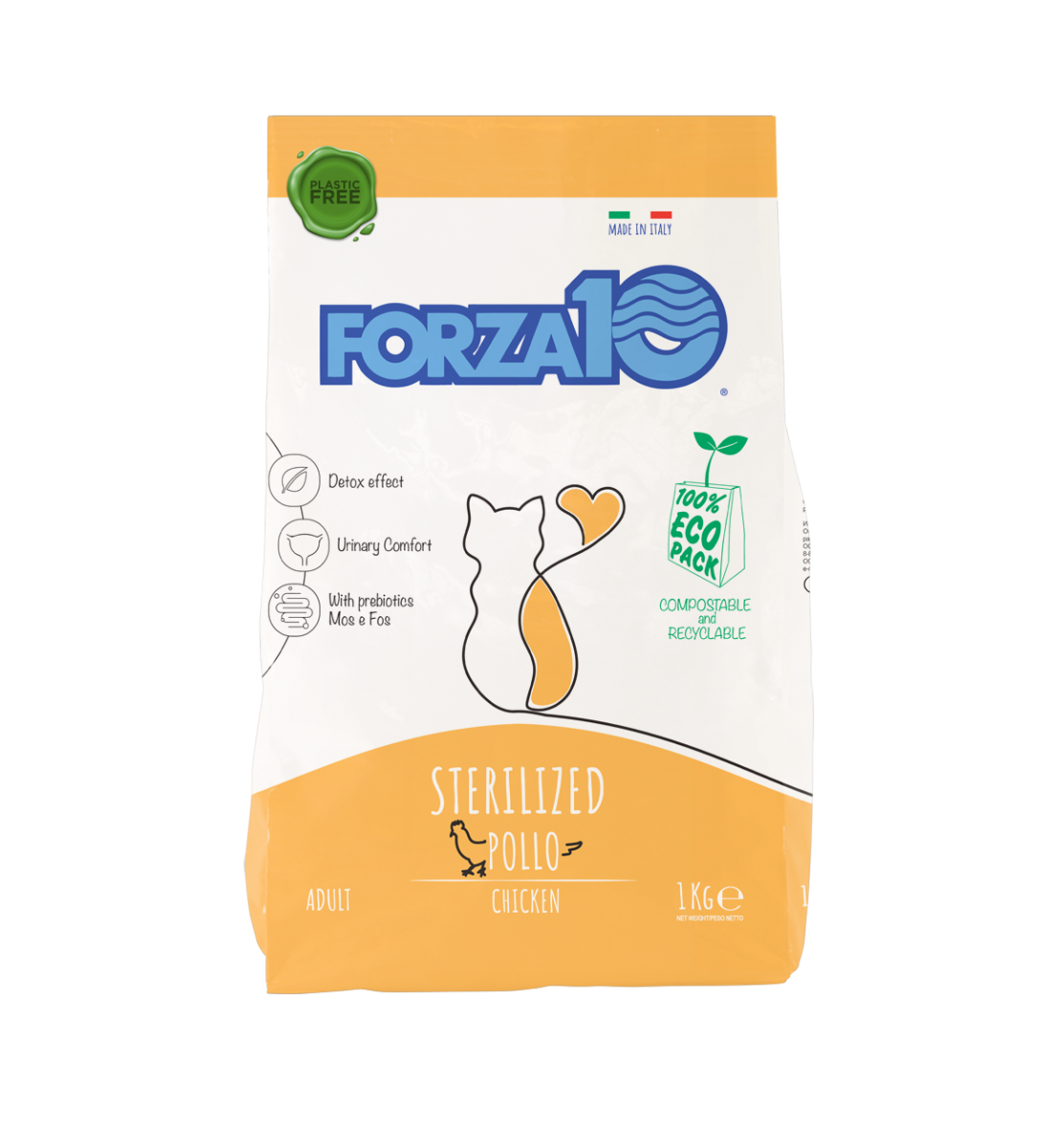 Forza10 Adult Maintenance Sterilized Crocchette Al Pollo Gatti Adulti Sacco 1kg-1