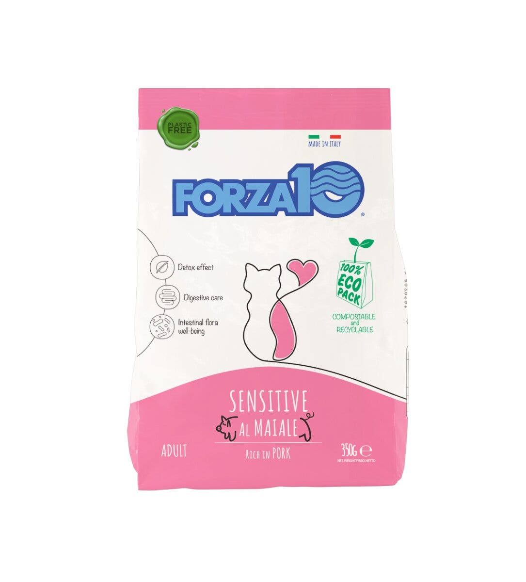 Forza10 Maintenance Adult Sensitive Crocchette Al Maiale Gatti Adulti Sacco 350g-2