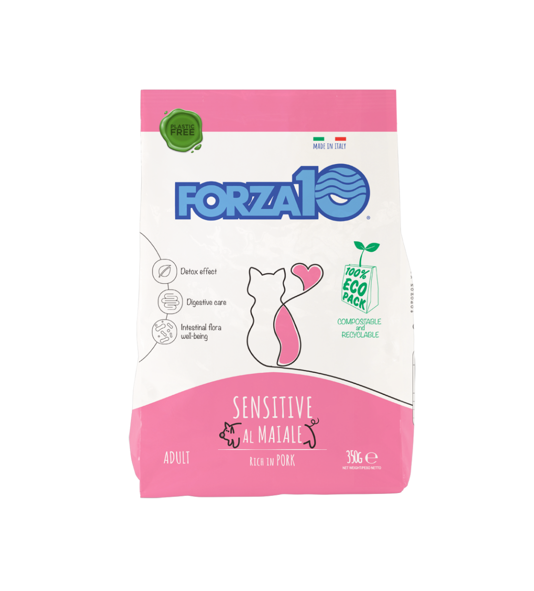 Forza10 Maintenance Adult Sensitive Crocchette Al Maiale Gatti Adulti Sacco 350g-1