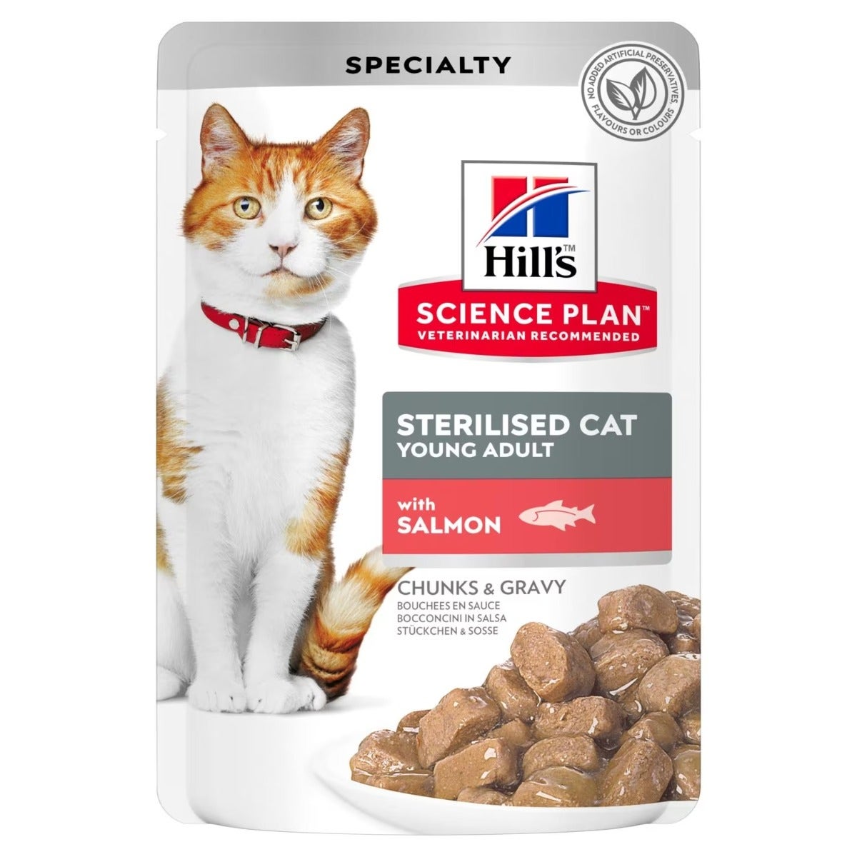 Hill's Science Plan Young Adult Sterilised Cibo Umido Con Salmone Gatti Adulti Sterilizzati Bustina 85g-1