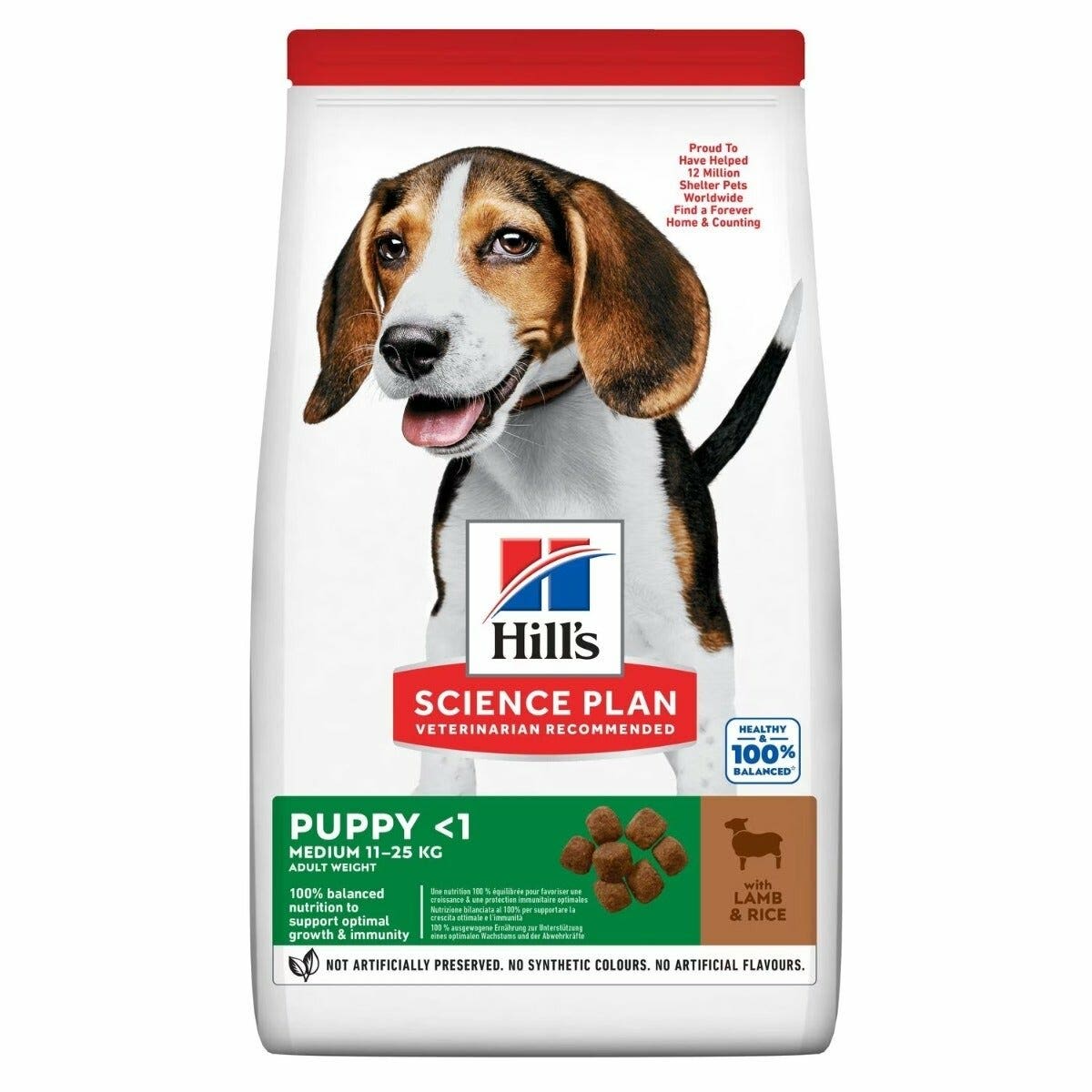 Hill's Science Plan Medium Puppy Cibo Secco Con Agnello E Riso Per Cuccioli Taglia Media Sacco 12kg-2