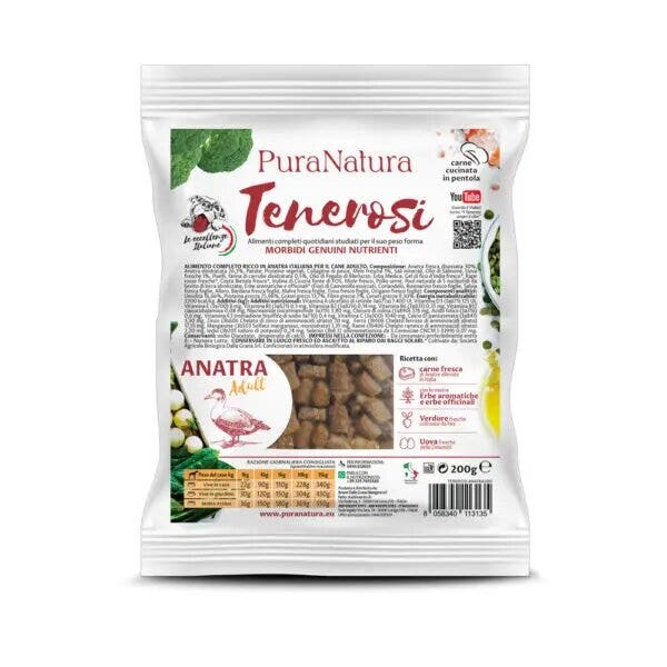 PuraNatura Tenerosi Anatra Cibo Secco Cani Adulti Sacco 200g-2