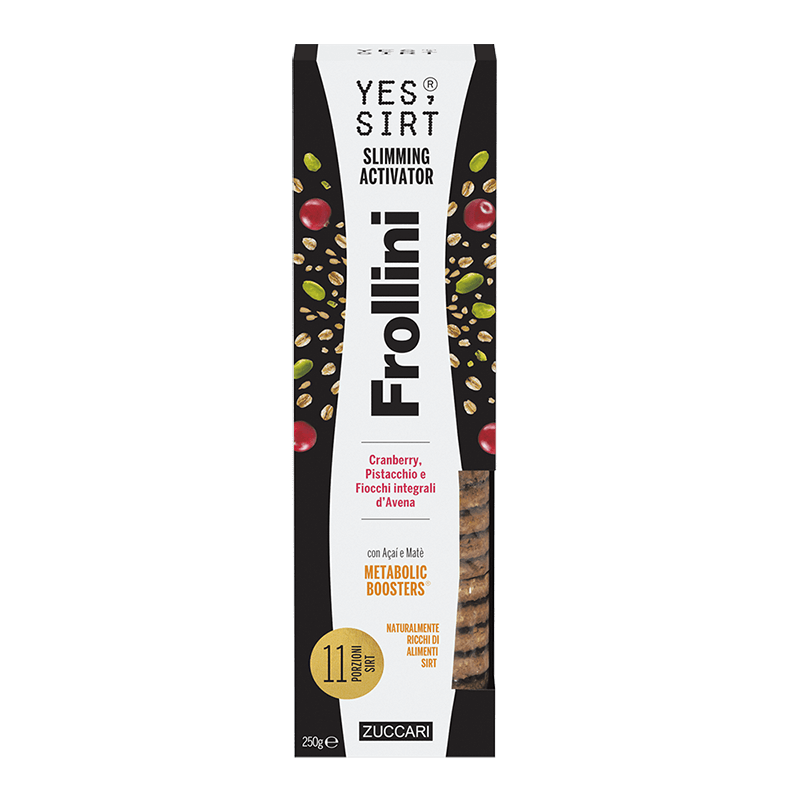 Yes Sirt Frollini Cranberry Pistacchio E  Fiocchi Integrali d’Avena 250g-2