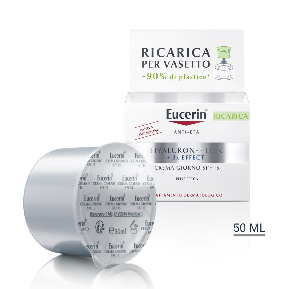 Eucerin Crema Hyaluron Filler Giorno SPF15 Ricarica 50ml-1