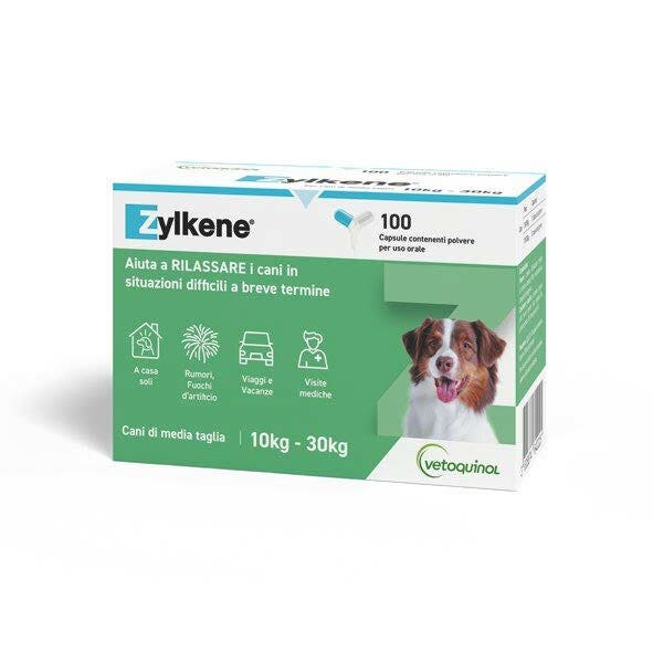 Zylkene Mangime Complementare Per Cani Taglia Media 10-30 Kg 100 Capsule-3