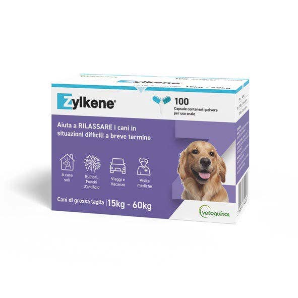 Zylkene Mangime Complementare Per Cani Taglia Grossa 15-60 Kg 100 Capsule-2