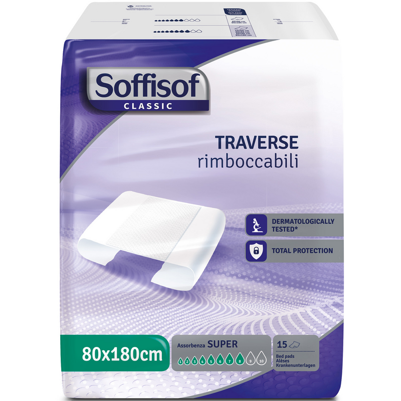 Soffisof Classic Traversa Per Incontinenza Super 80x180cm 15 Pezzi -3