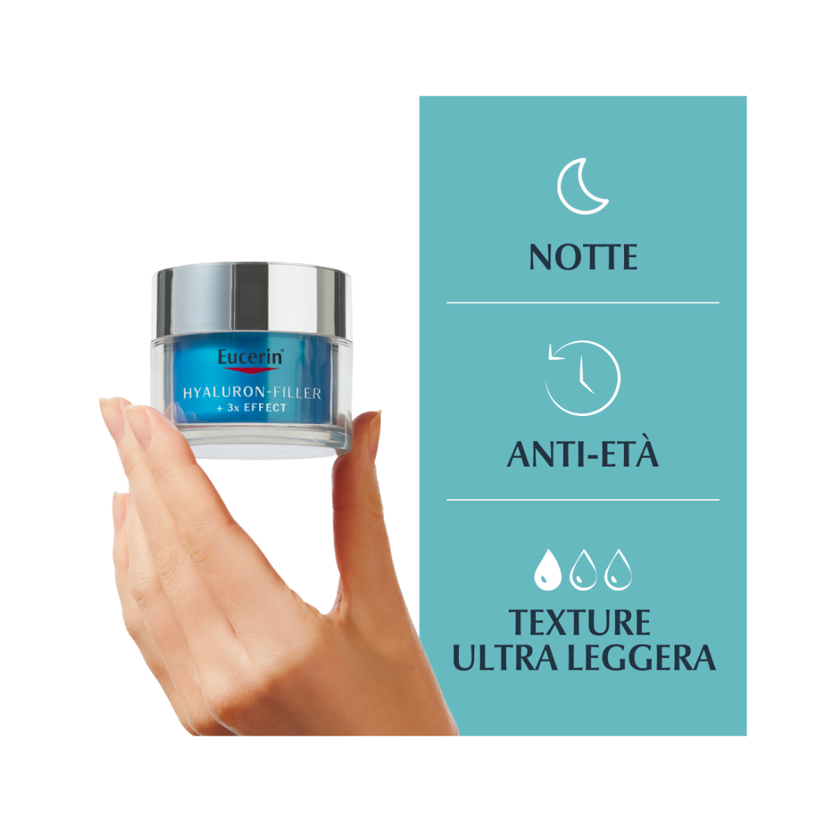 Eucerin Hyaluron Filler Booster Idratante Notte 50ml-4