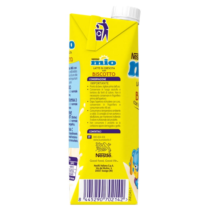 Nestlè Mio Latte Di Crescita Con Biscotto Liquido Brick 500ml-5