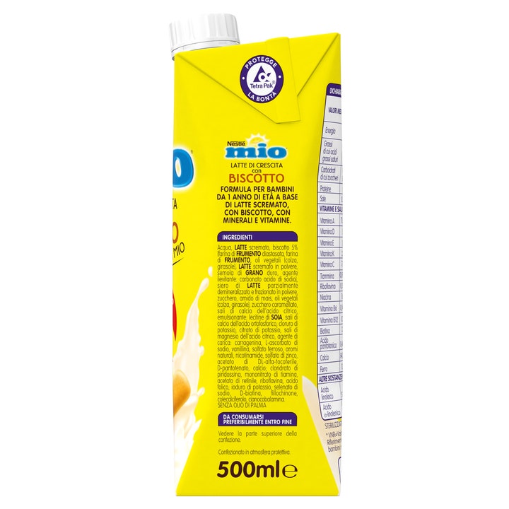 Nestlè Mio Latte Di Crescita Con Biscotto Liquido Brick 500ml-6