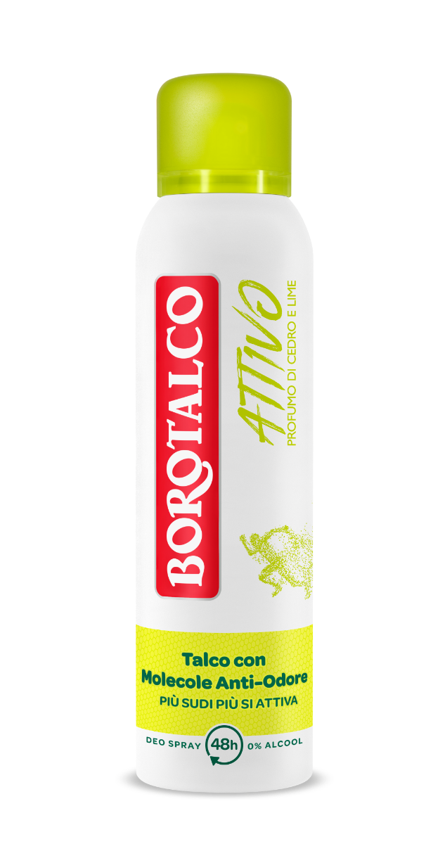 Borotalco Deodorante Spray Attivo Giallo 150ml-1