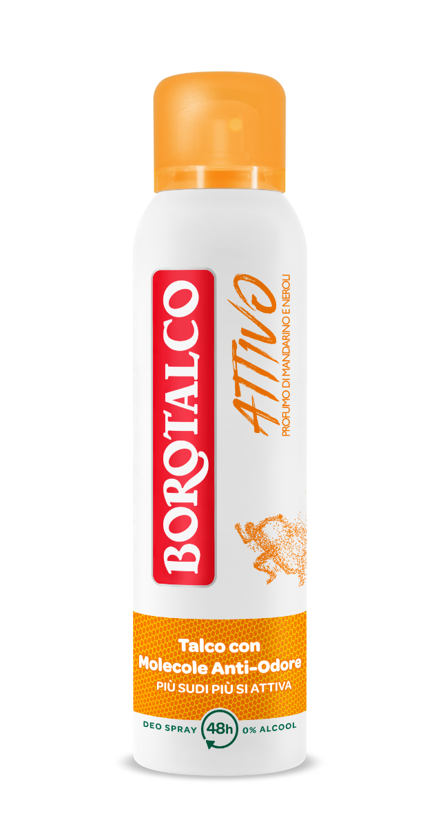 Borotalco Deodorante Spray Attivo Arancione 150ml-1