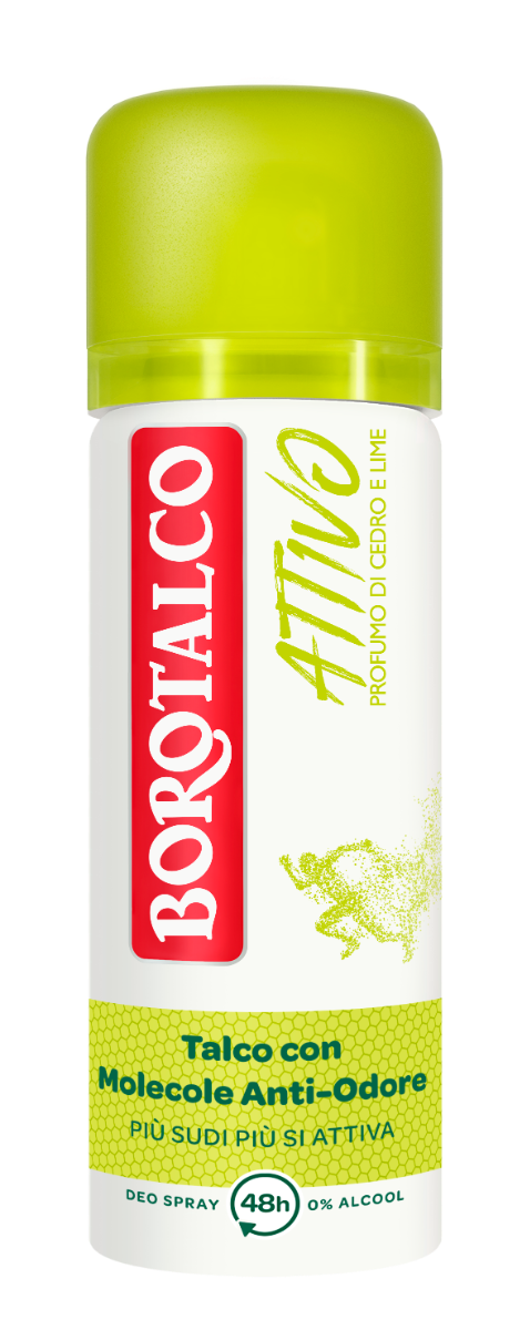 Borotalco Deo Spray Attivo Giallo 50ml-1