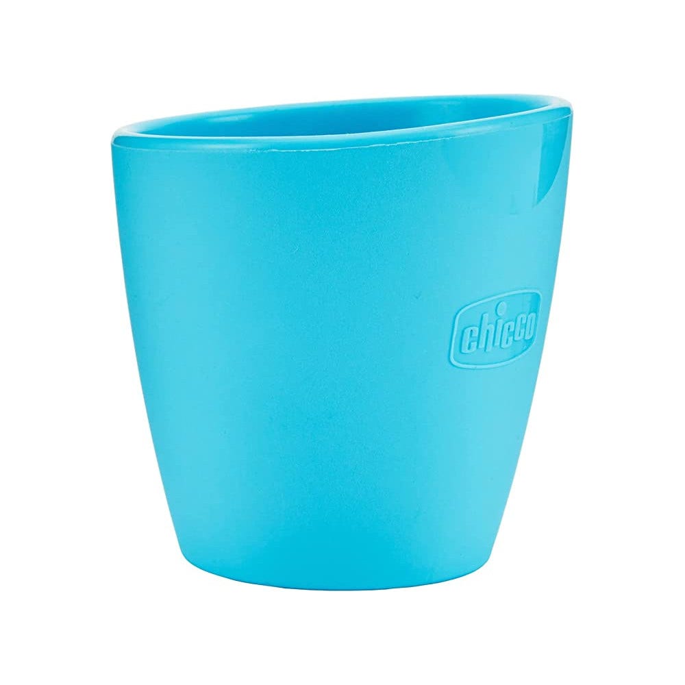 Chicco Easy Mug Bicchiere Silicone Azzurro 6Mesi+-2