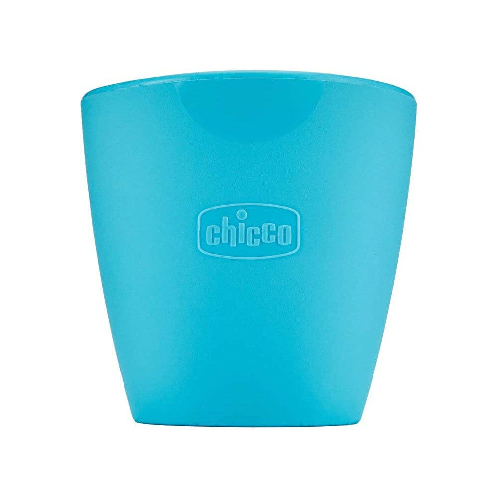 Chicco Easy Mug Bicchiere Silicone Azzurro 6Mesi+-1