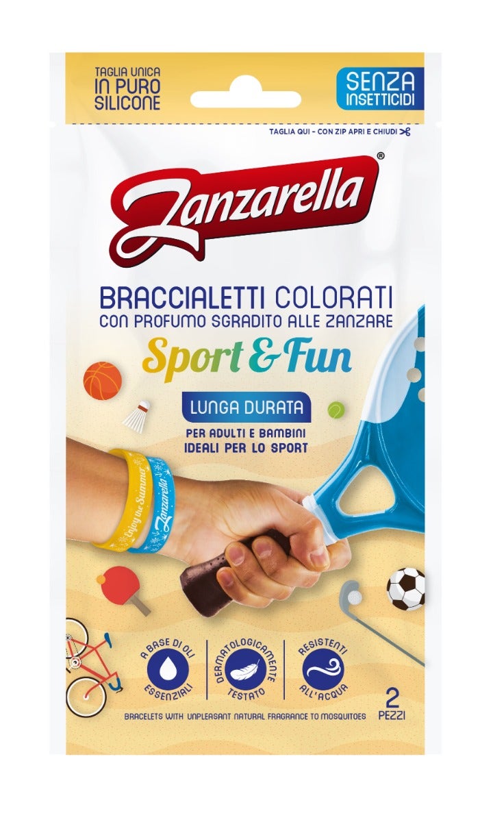 Zanzarella Sport E Fun Braccialetti Colorati 2 Pezzi-1