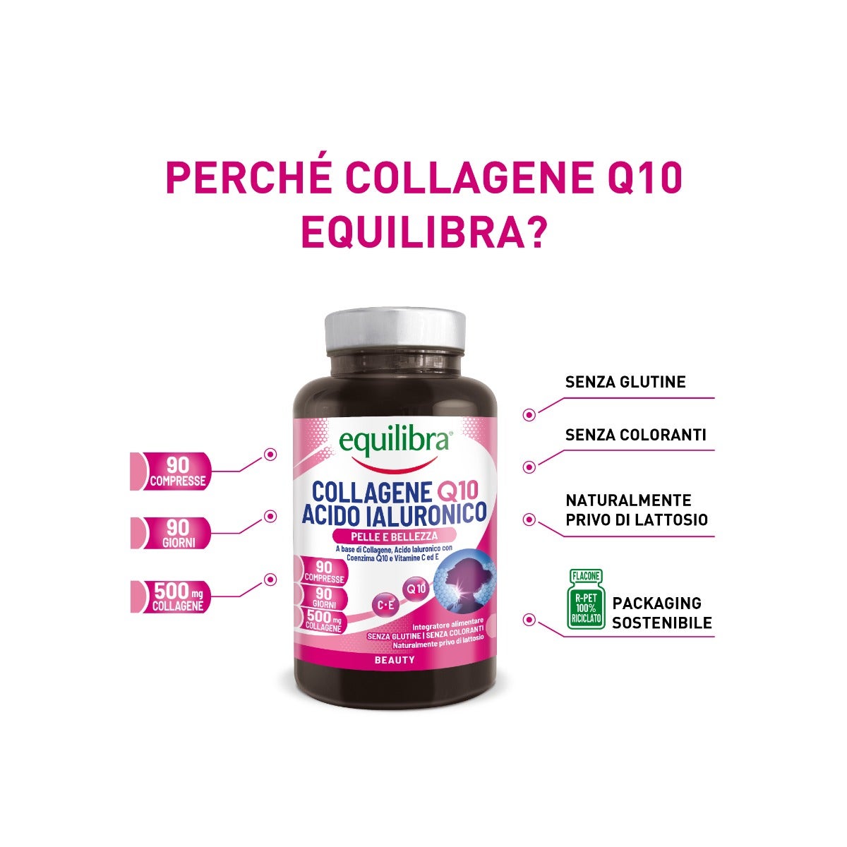 Equilibra Collagene Q10 Acido Ialuronico 90 Compresse-4