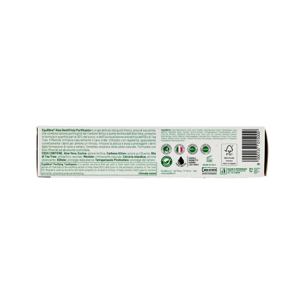 Equilibra Aloe Dentifricio Purificante 75ml-4