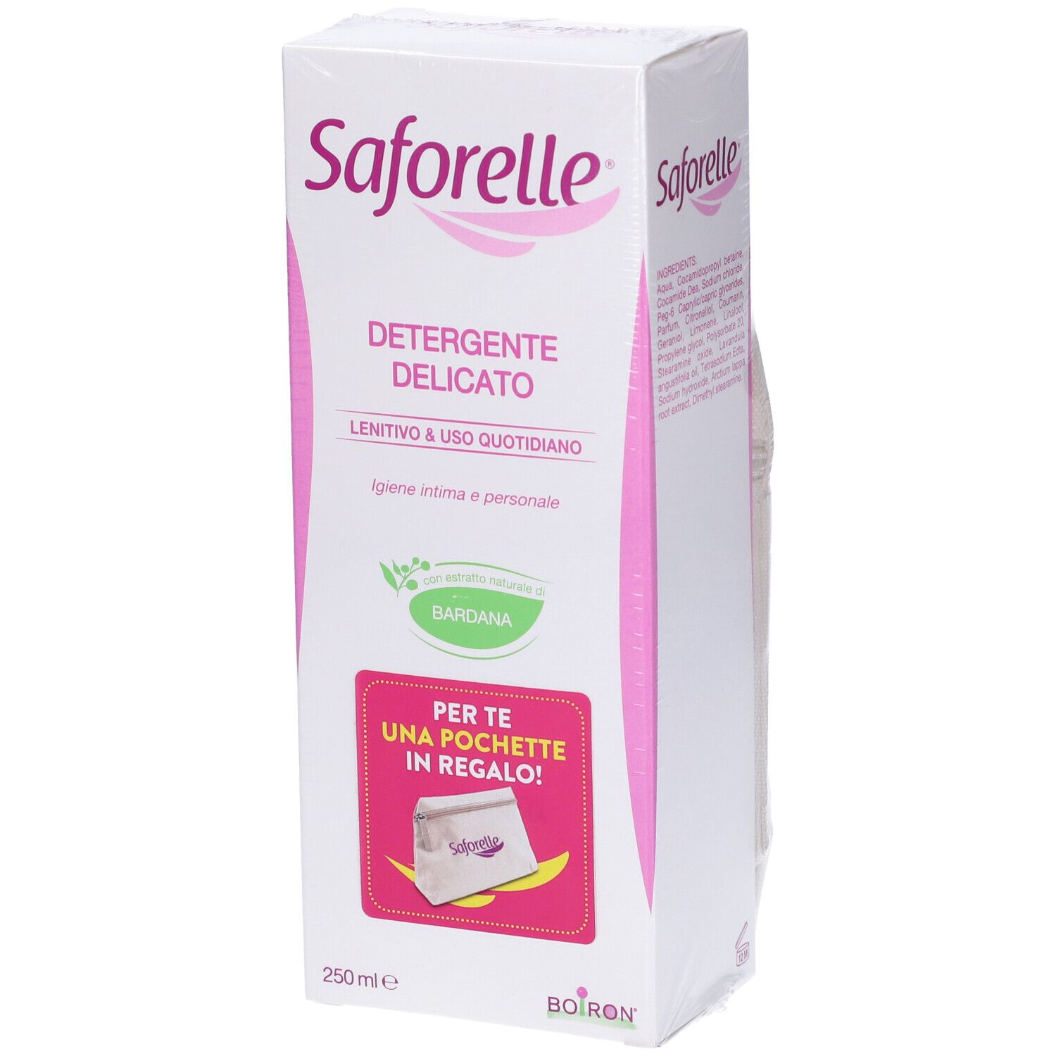 Boiron Saforelle Detergente Intimo Delicato 250ml + Pochette Omaggio