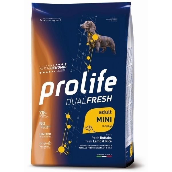 Prolife Dog Dual Fresh Adult Mini Buffalo Lamb & Rice 600g-1