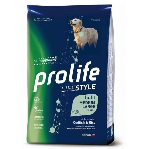 Prolife Dog Life Style Adult Medium/Large Light Codfish & Rice 2,5Kg-2