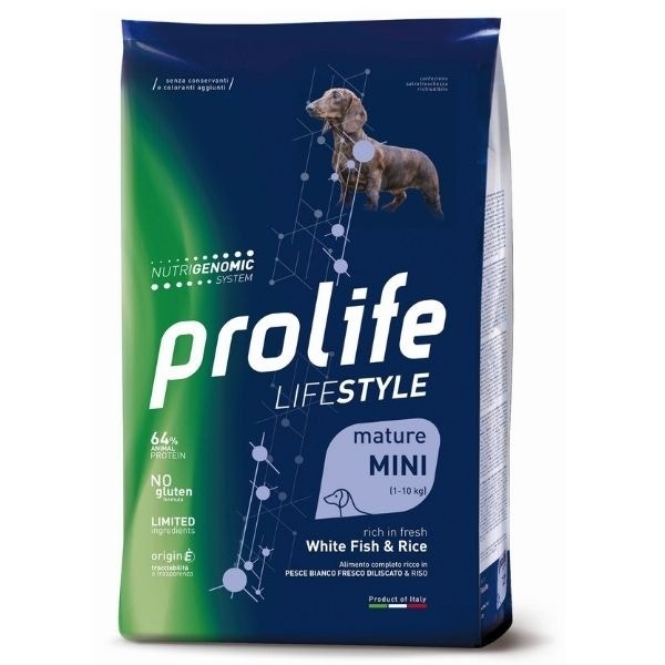 Prolife Dog Life Style Mature Mini White Fish & Rice 7Kg-1