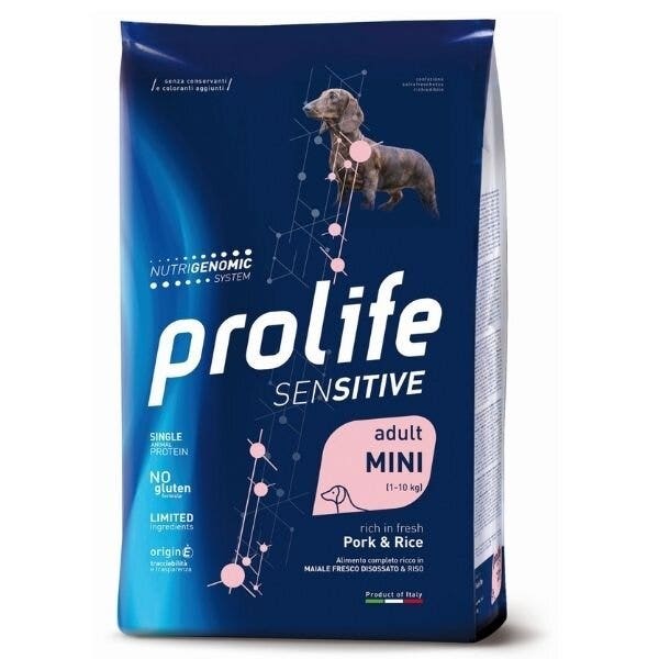 Prolife Dog Sensitive Adult Mini Pork & Rice 600g-2
