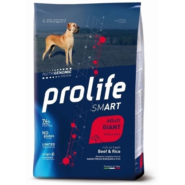 Prolife Dog Smart Adult Giant Beef & Rice 12Kg-1