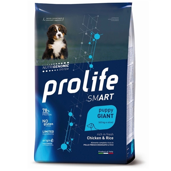 Prolife Dog Smart Chicken & Rice Cibo Secco Per Cani Cuccioli Taglia Gigante Sacco 10 Kg-1