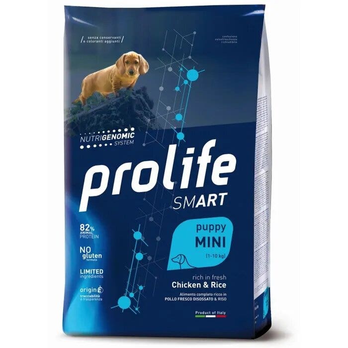 Prolife Dog Smart Chicken & Rice Cibo Secco Per Cani Cuccioli Taglia Piccola Sacco 2 Kg-2