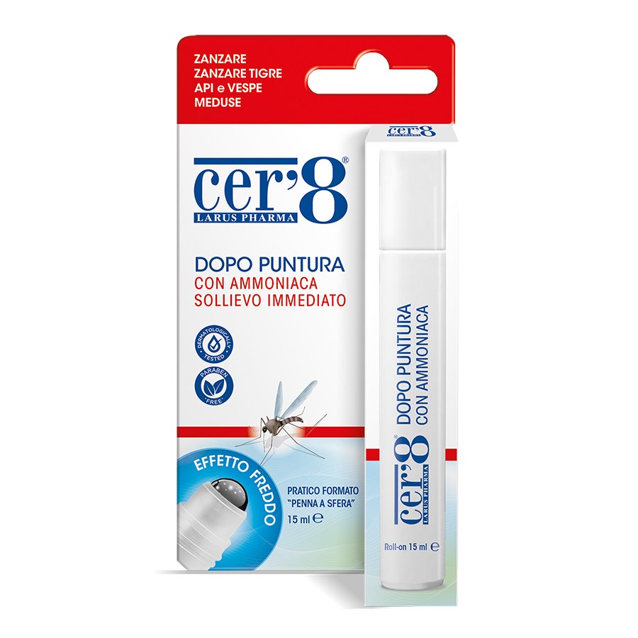 Cer'8 Roll-On Dopopuntura Con Ammoniaca Penna 15ml-1