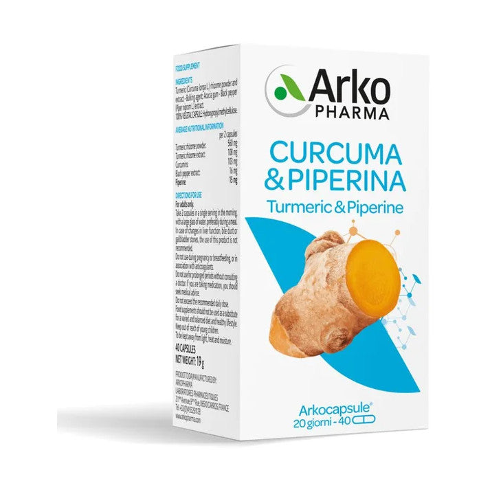 Arkocapsule Curcuma + Piperina Bio 40 Capsule