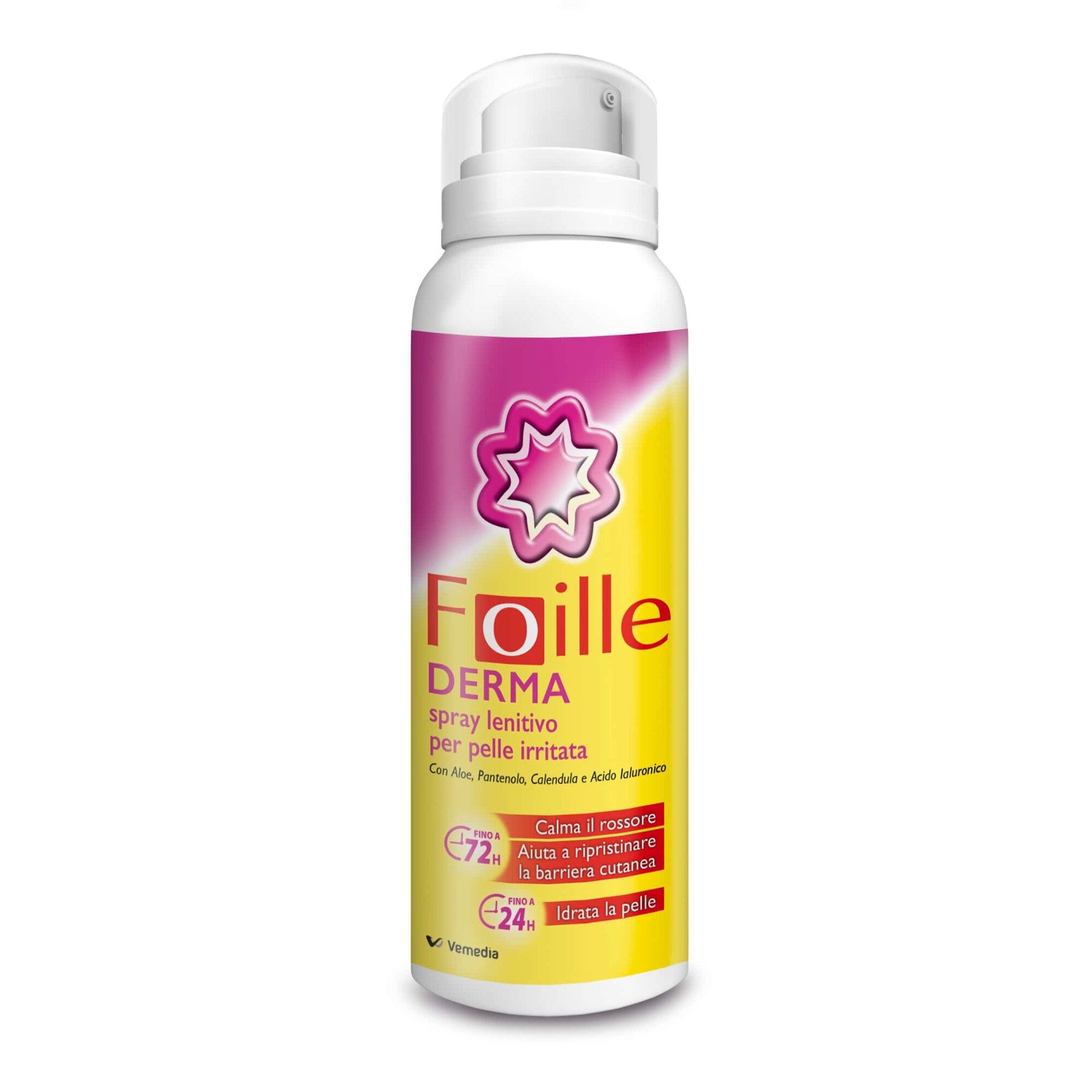 Foille Derma Spray riparatore cutaneo, doposole per pelle arrossata e secca, erogazione anche sottosopra 150ml-1