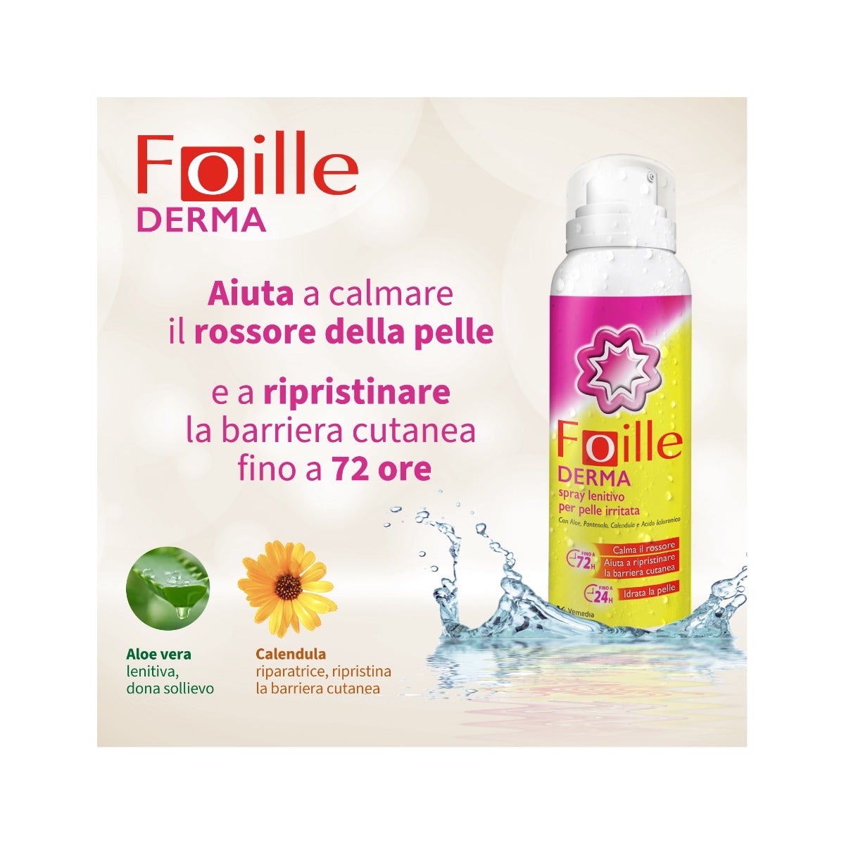 Foille Derma Spray riparatore cutaneo, doposole per pelle arrossata e secca, erogazione anche sottosopra 150ml-10