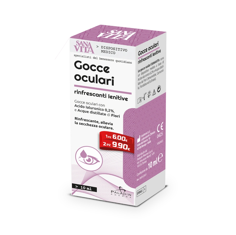 Sanavita Gocce Oculari Rinfrescanti Lenitive 10ml